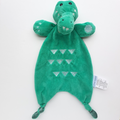 Bubba Blue CROCODILE Lovey Plush Satin Alligator Comforter Security Blanket Toy0