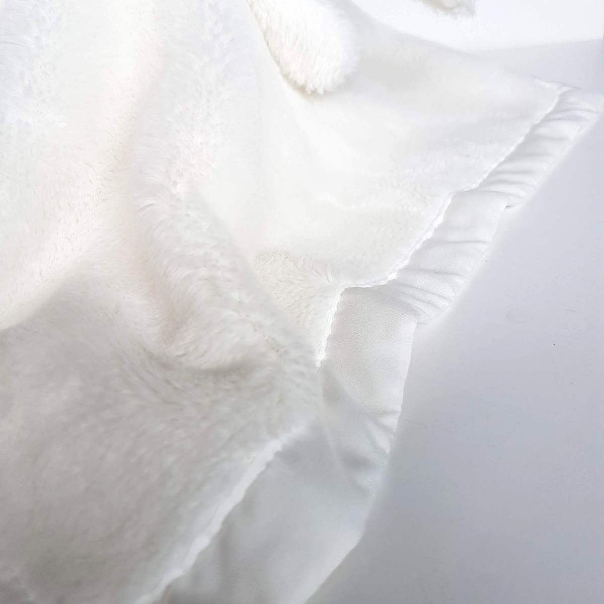 Baby Baby WHITE BUNNY Lovey Plush Security Blanket Comforter Sleep Soft Toy Cute4