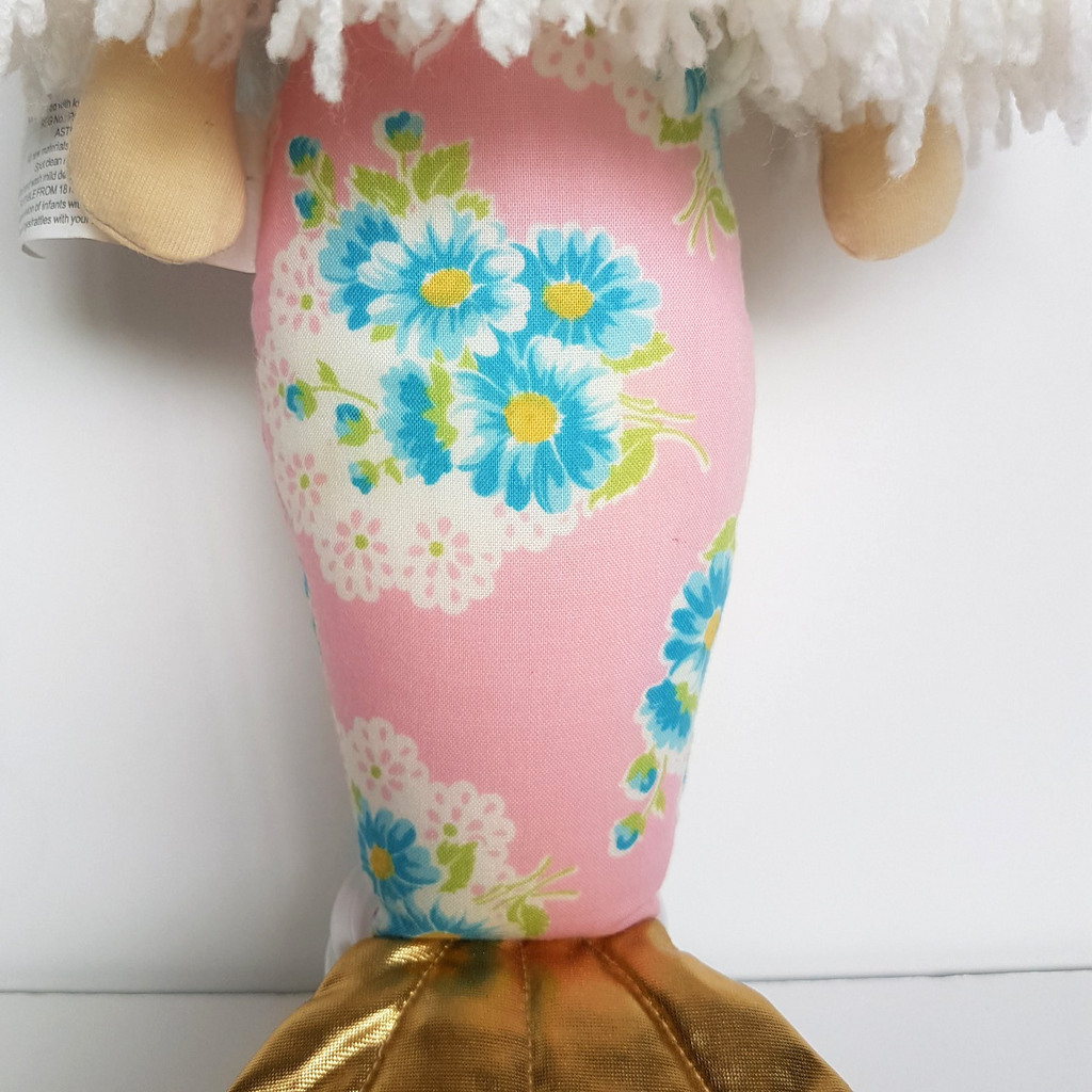 Alimrose FLOWER MERMAID DOLL Plush Pink Blue Floral Flower 39cm Stuffed Soft Toy9