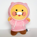 Kakao Friends PINK HOODIE CHOONSIK CAT Genuine 28cm Stuffed Animal Soft Toy CUTE0