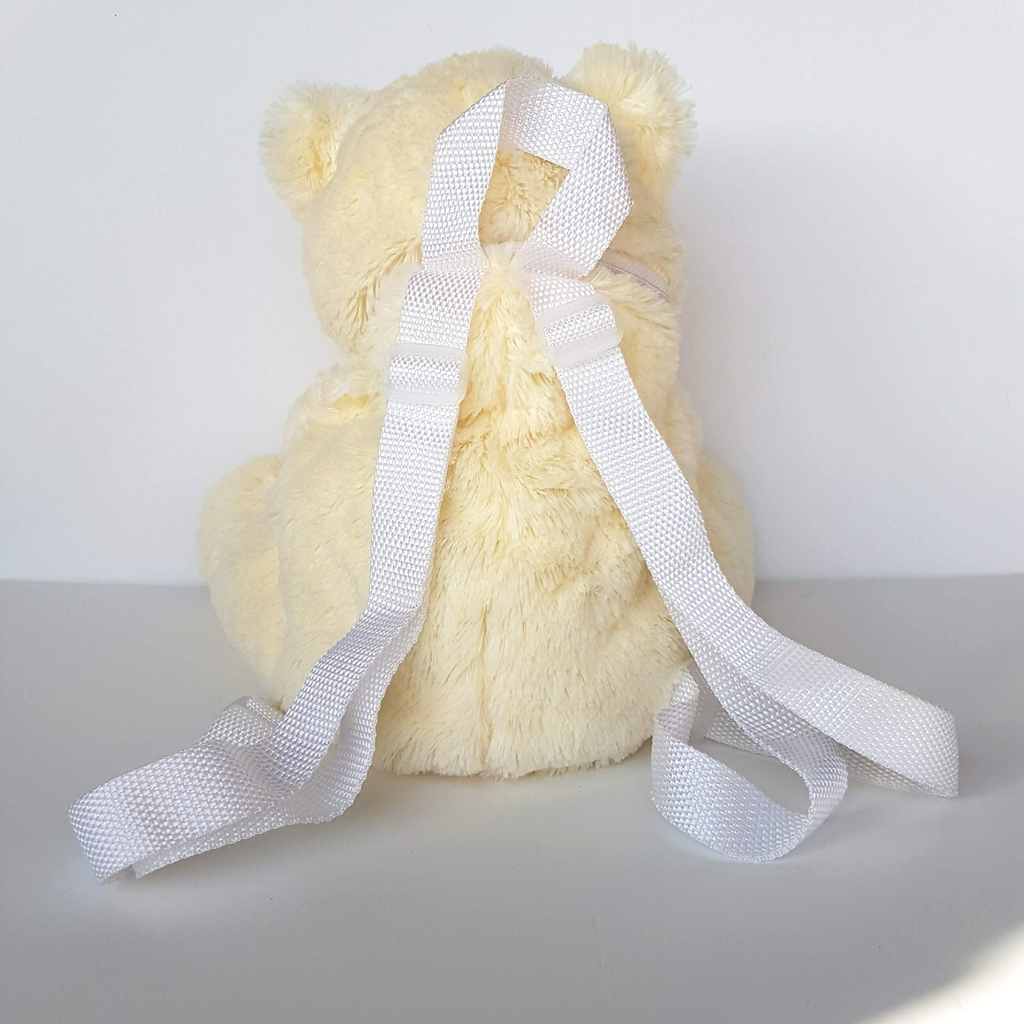 Sea World POLAR BEAR BACKPACK Plush Stuffed Animal 28cm Kids Bag Soft Toy Bag7