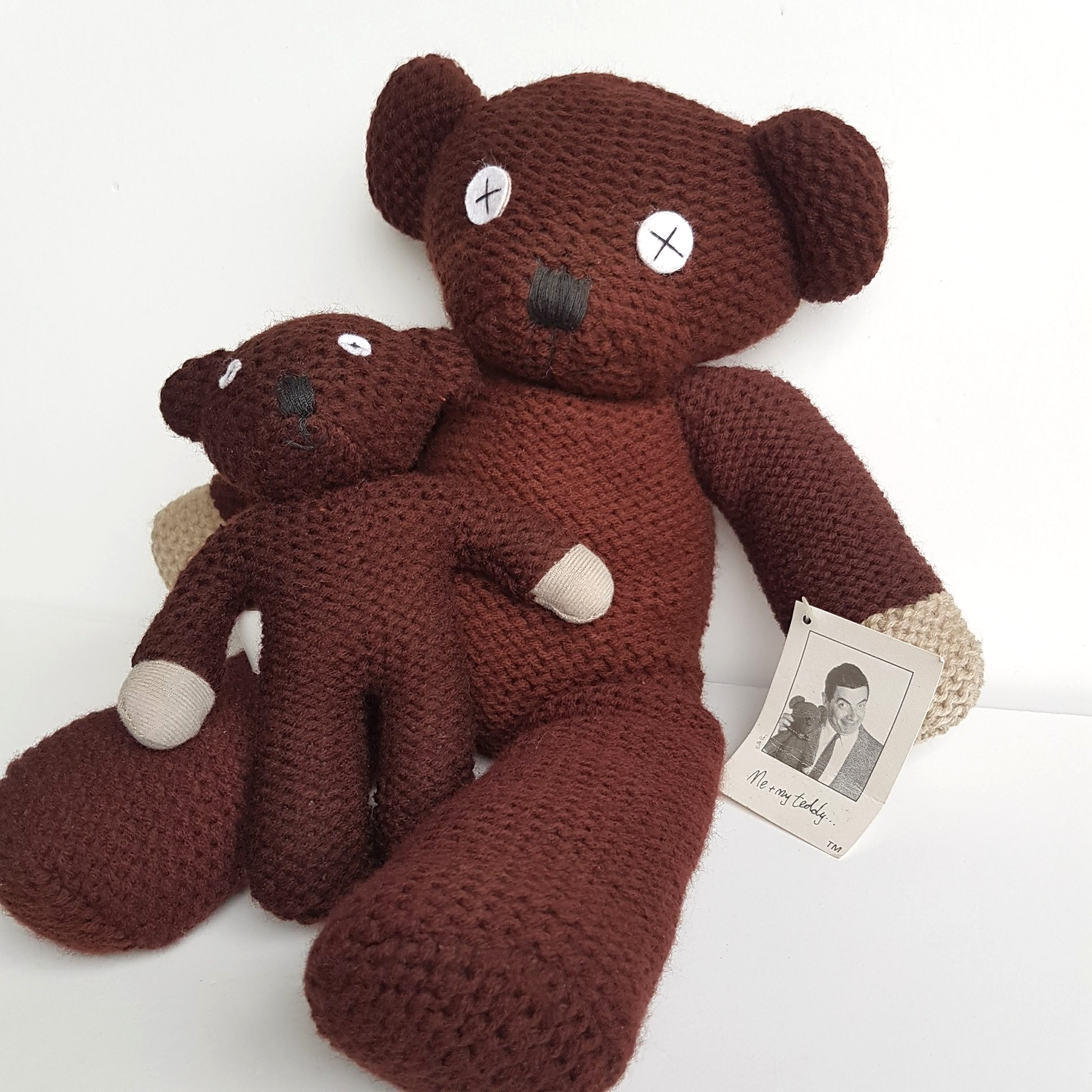 Genuine MR BEAN TEDDY BEARS Vintage 1996 1997 Soft Toy Plush Stuffed Animal Knit3