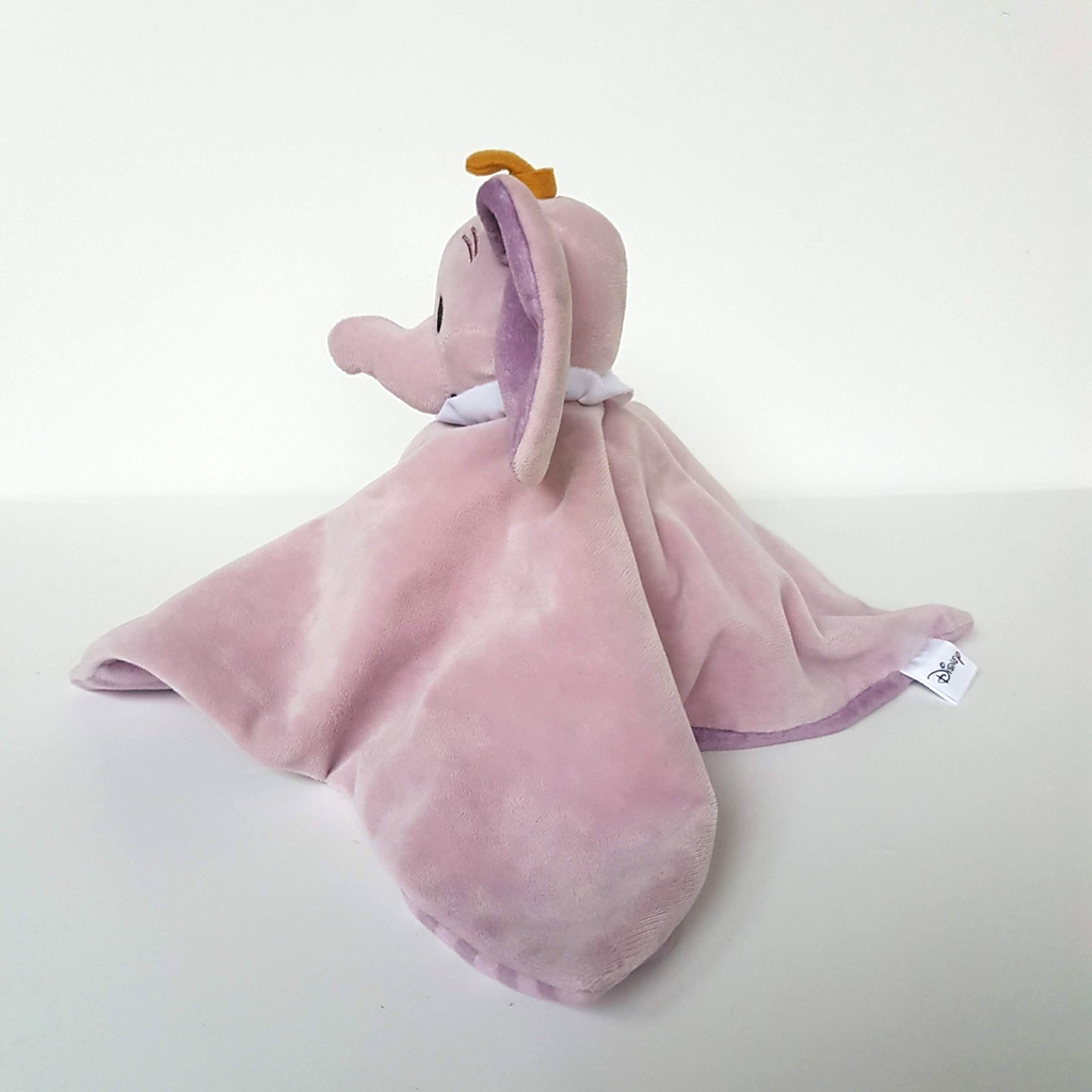Disney PURPLE DUMBO Lovey Plush Elephant Security Comforter Blanket Soft Toy7