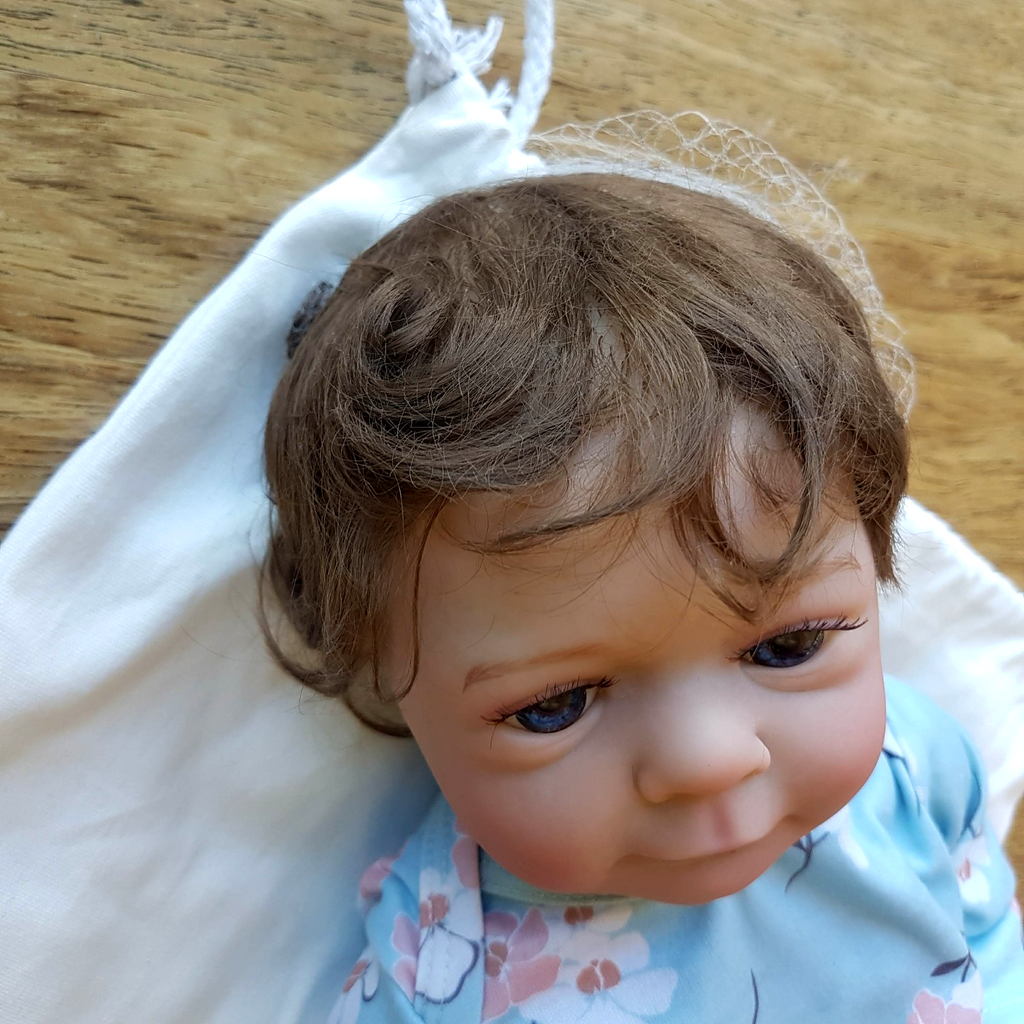 Doll Reborn LIFELIKE GIRL BABY Root Hair Realistic 46cm 1kg Weighted Articulated5