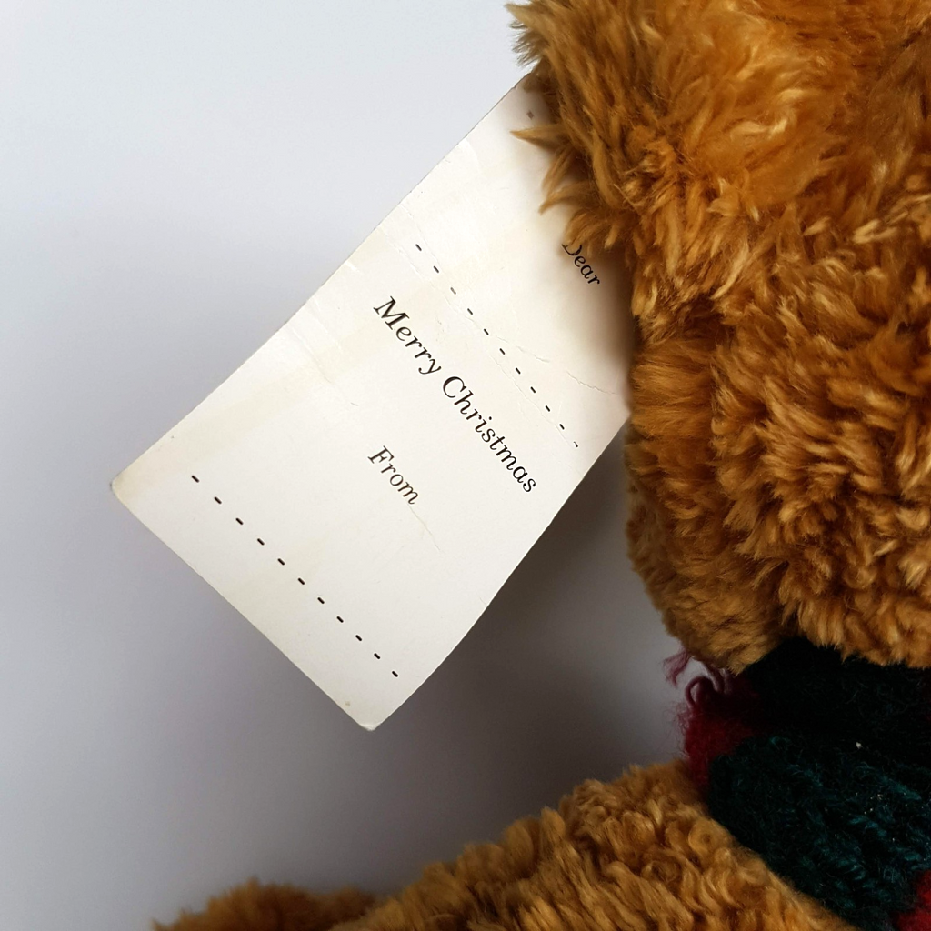Myer Grace Brothers CHRISTMAS BEAR Plush Teddy Bear 35cm VINTAGE Stuffed Animal12