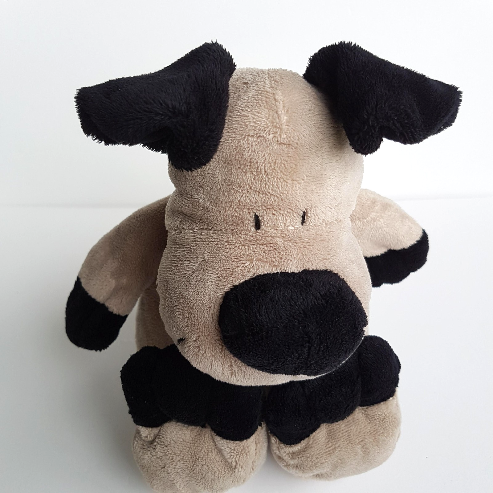Cute FLOPPY BLACK GREY DOG Plush Soft Toy 35cm Cuddly Stuffed Animal Beanbag Toy4
