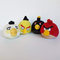 2010 Angry Birds BOMB CHUCK MATILDA RED Plush FLAT Stuffed Animal Soft Toy Cute0