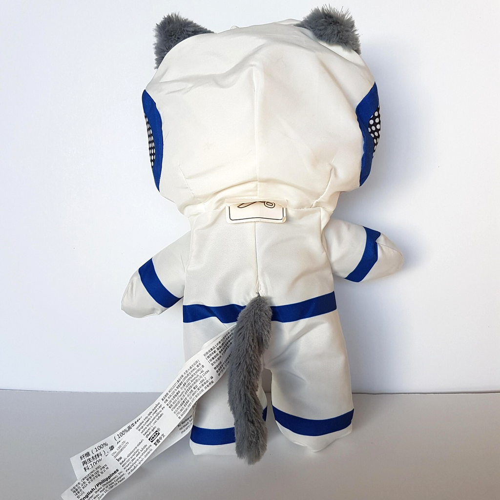 Ikea AFTONSPARV CAT Astronaut Space Removable Suit Plush Stuffed Animal Soft Toy4