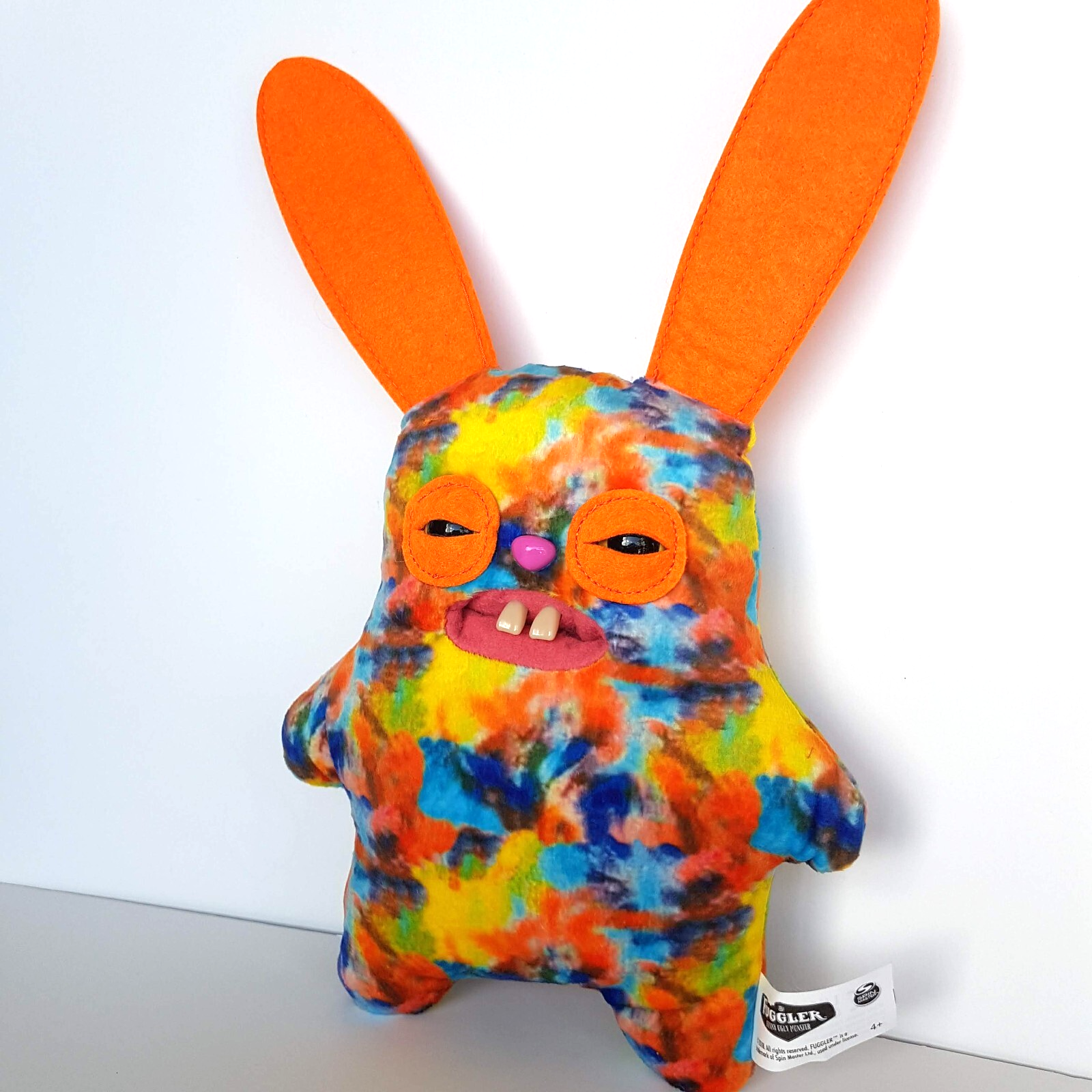 Fuggler RABID RABBIT Plush Funny Ugly Monster Laboratory Misfits Orange Splatter2