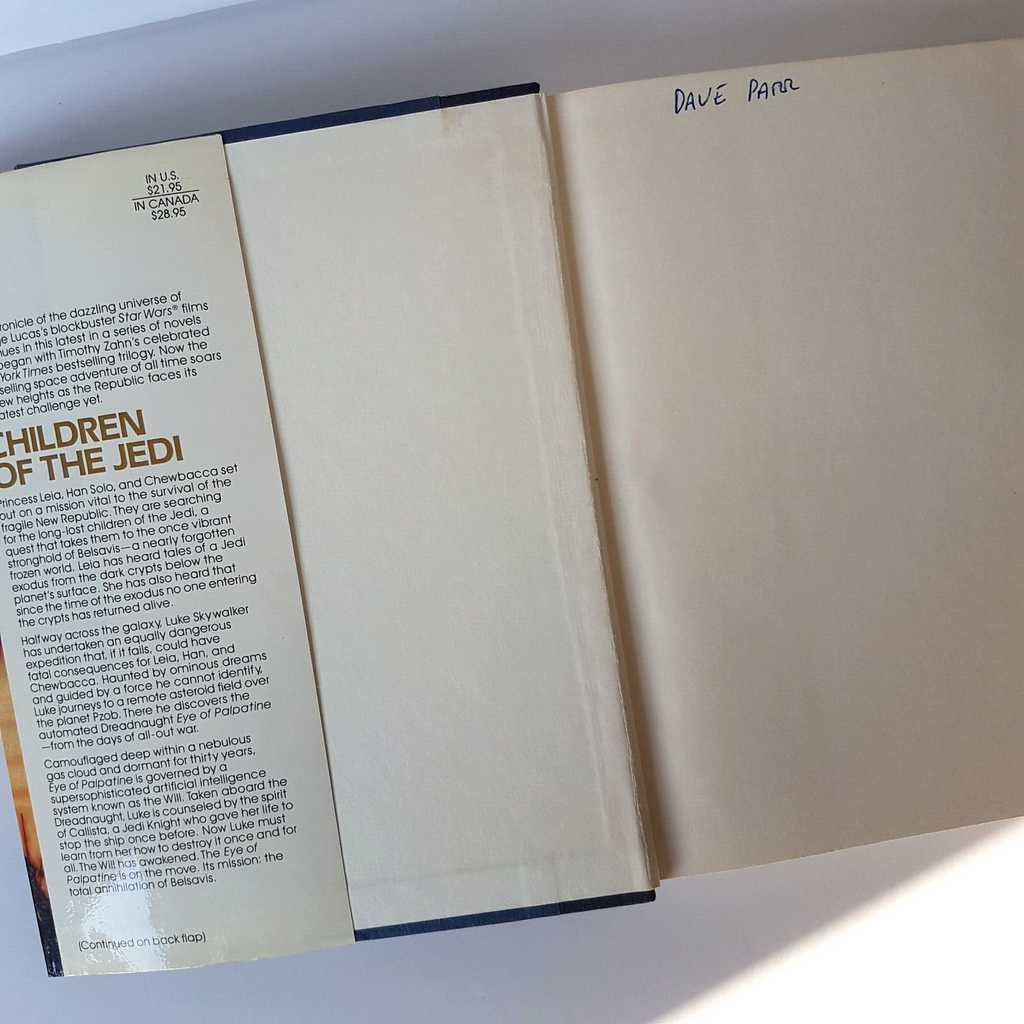 STAR WARS Book Children of the Jedi Hardcover 1995 1st Edition Vintage Sci Fi4