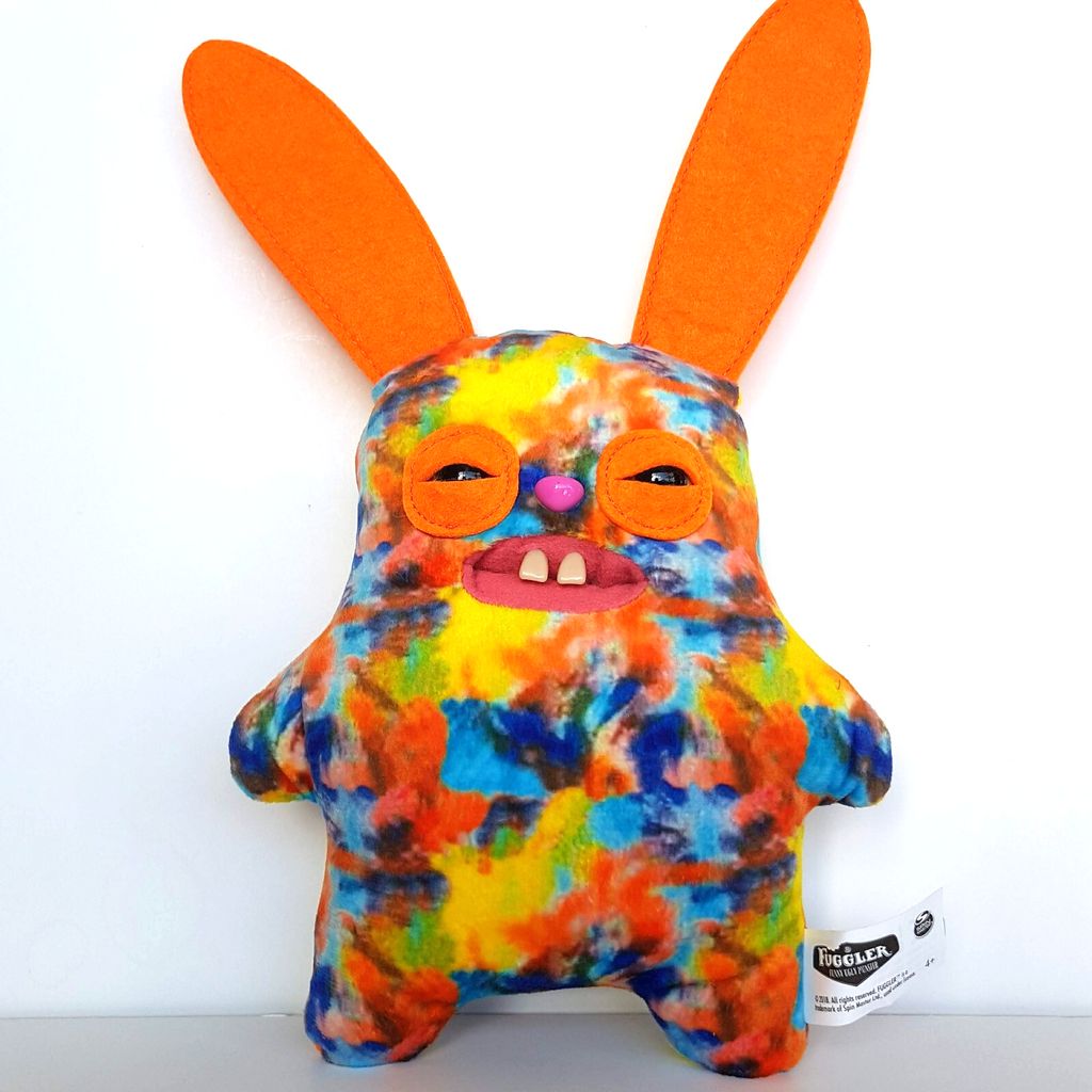 Fuggler RABID RABBIT Plush Funny Ugly Monster Laboratory Misfits Orange Splatter0