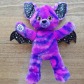 Build A Bear VAMPIRE BAT Plush STARRY NIGHT Purple Blue Stars Stuffed Animal Toy0