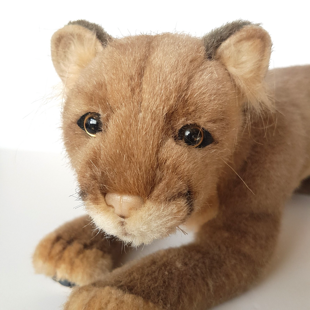 Hansa PUMA MOUNTAIN LION COUGAR Wild Cat Stuffed Animal Melbourne Zoo Soft Toy10