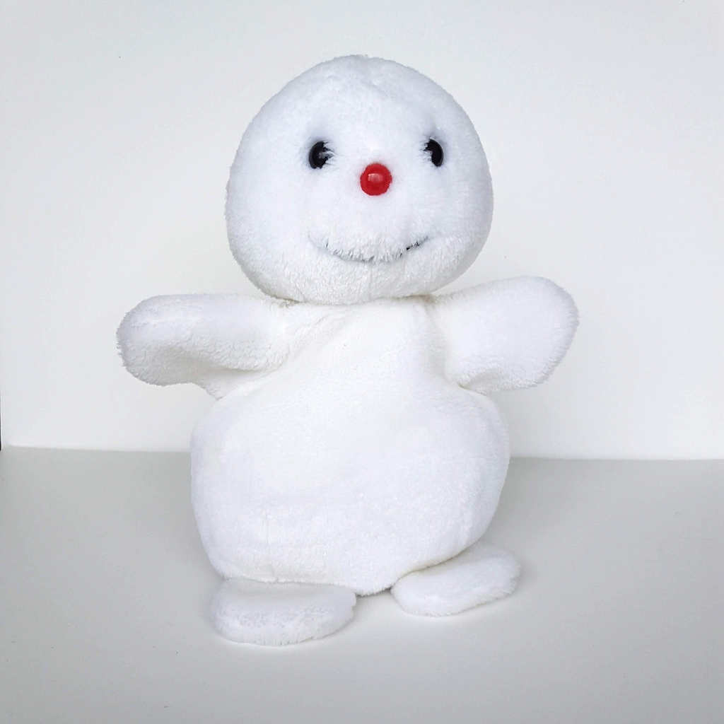 CA Australia SNOW MAN PUPPET Christmas Plush 27cm Vintage Cute Play Soft Toy0