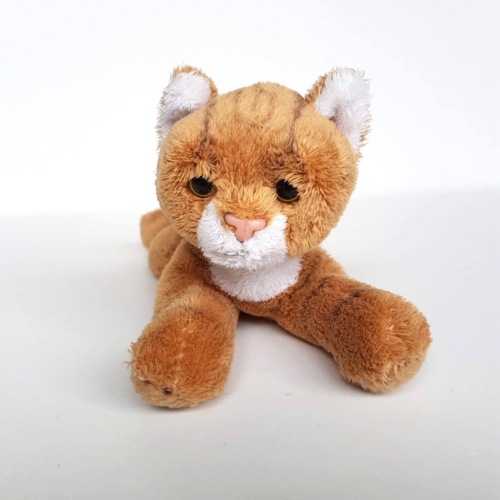 Yomiko Classics FLOPPY GINGER CAT CHRIS Stuffed Animal Soft Toy Floppy Beanbag3