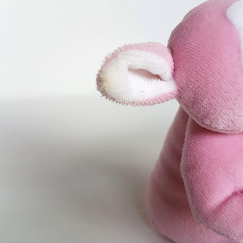 DanDee Vintage VELOUR LAMB Plush Pink Rattle Comforter Soft Toy Stuffed Animal6