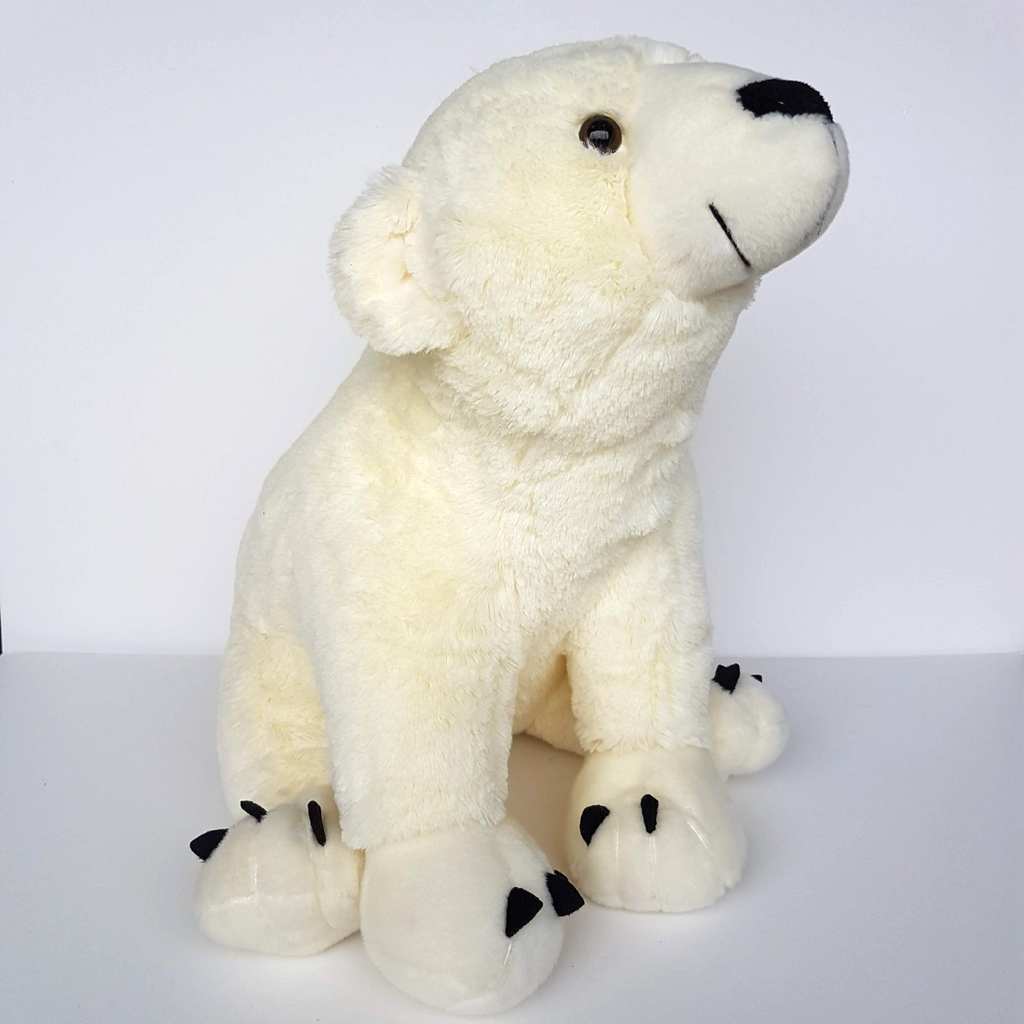 Sea World POLAR BEAR 34cm Plush Stuffed Animal Wild Soft Toy Snow Animals Cute2