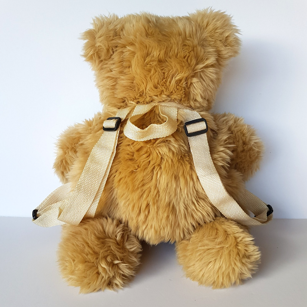 Plush Teddy KIDS BACKPACK Bag Stuffed Animal Bear Soft Toy 49cm School Bag Cute8