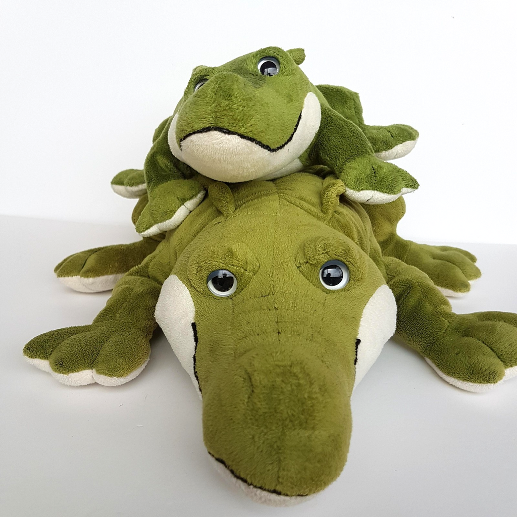 Wild Republic CROCODILE MUM & BABY Alligator Gator Plush Stuffed Animal Soft Toy5