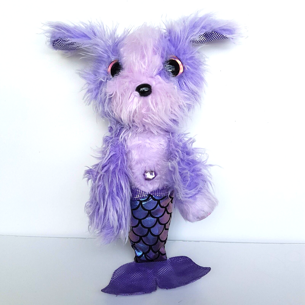 SCRUFF A LUVS Mermaid Dog Mystery Rescue Purple Plush Stuffed Animal Soft Toy0