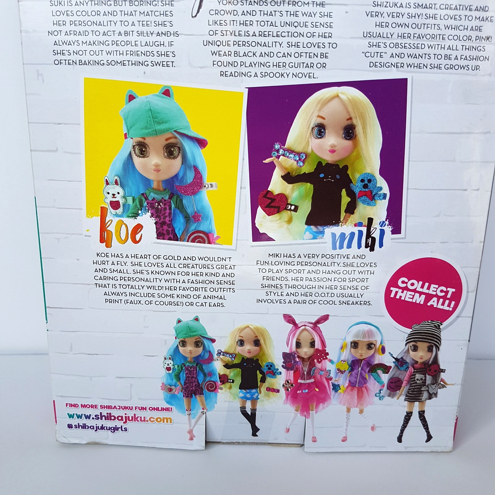 SHIBAJUKA GIRLS Doll KOE 2016 13" Retired Rare Fashion Doll Boxed Collectible13