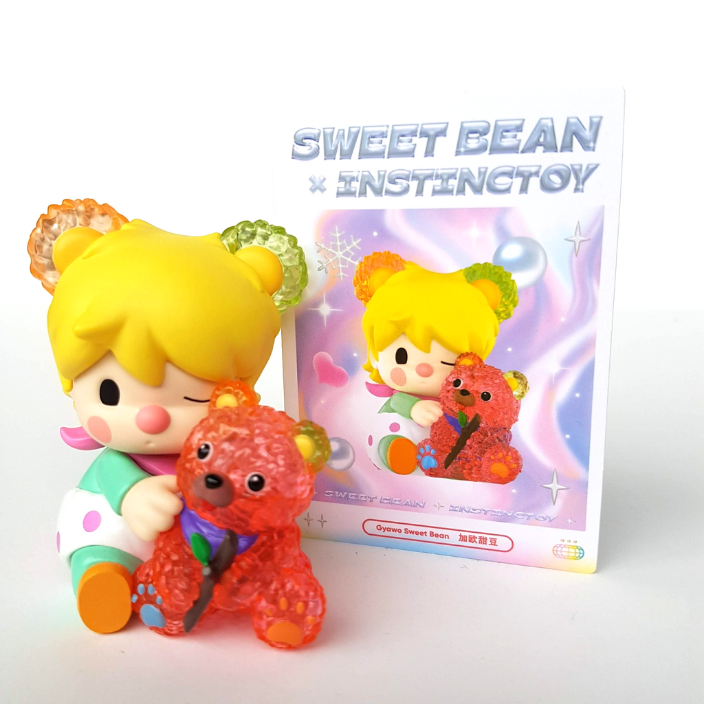 Pop Mart SWEET BEAN x INSTINCTOY Gyawa Sweet Bean 7cm + Card Figure Pastel Toy1