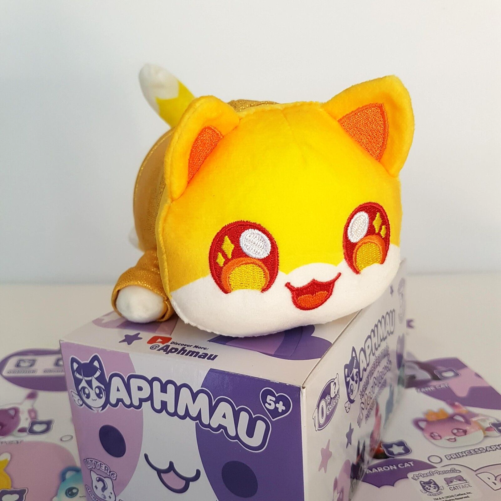 Aphmau MeeMeows NOI CAT Mystery Plush Glitter Edition Stuffed Animal BOX & FLIER2