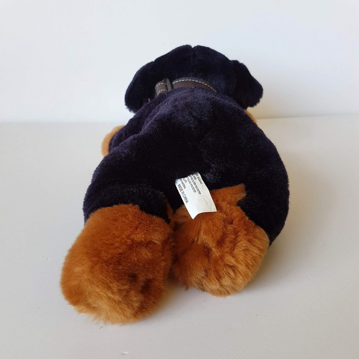 Stunning ROTTWEILER PUPPY Dog Plush 28cm Laying Soft Toy Collar Stuffed Animal4