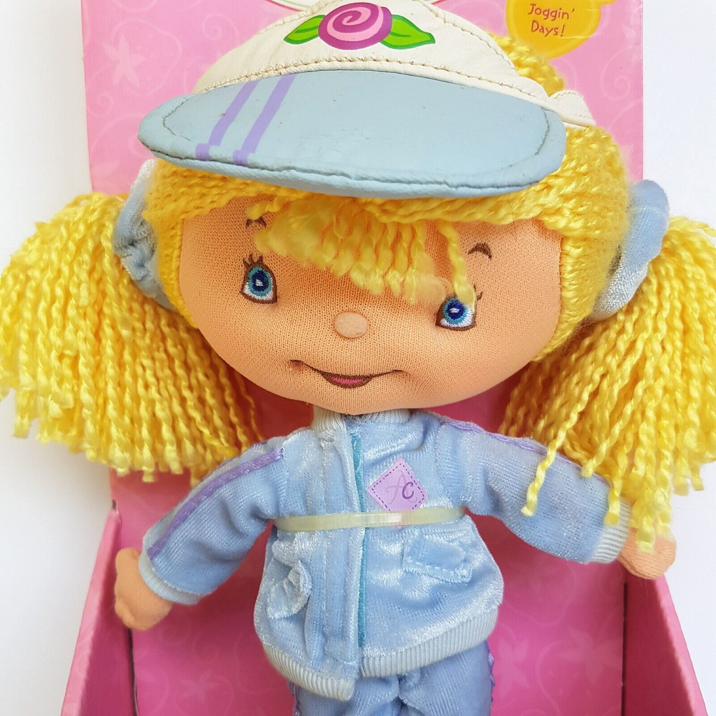 STRAWBERRY SHORTCAKE Berry Soft Friends Joggin' Days Angel Cake Rag Doll BOXED1