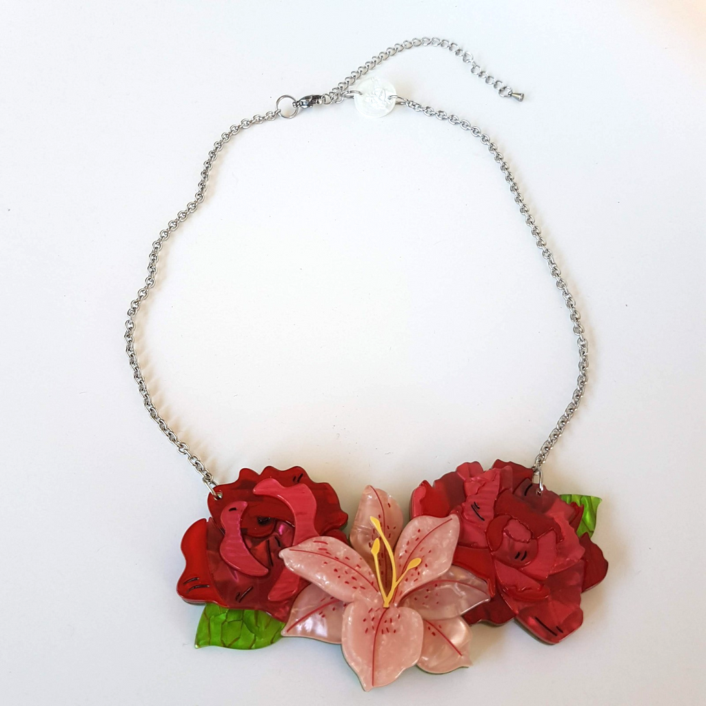 Erstwilder 2019 TICKLED PINK SMALL Necklace Carmen Hui Limited Edition 100 3002