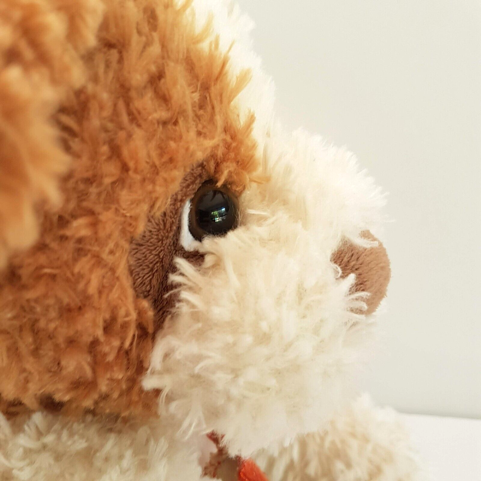 Smile CUDDLY PUPPY DOG Plush Floppy Soft Toy Cream Tan Stuffed Animal Cute11
