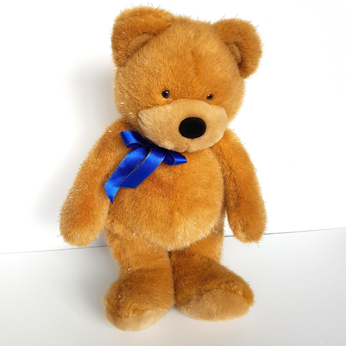 Metro Toys SPARKLY TEDDY BEAR Vintage Plush 32cm Stuffed Animal Soft Toy Foil0