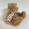 Floppy TEDDY BEAR Bow 32cm Plush Soft Toy Heavy Stuffed Animal Cuddly Beanbag0
