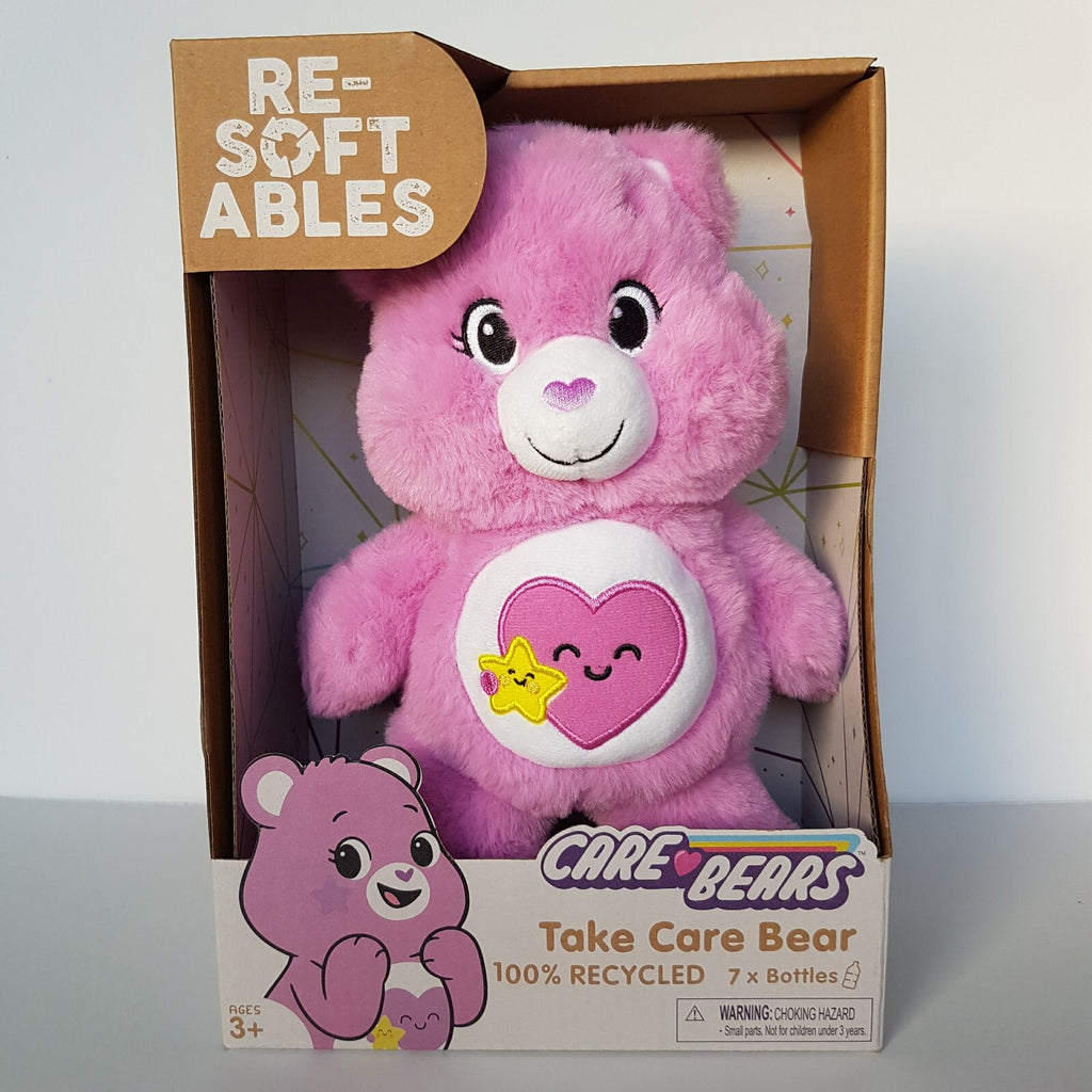 NIB Re Softables TAKE CARE BEAR Heart Star Plush Purple Stuffed Animal Soft Toy0
