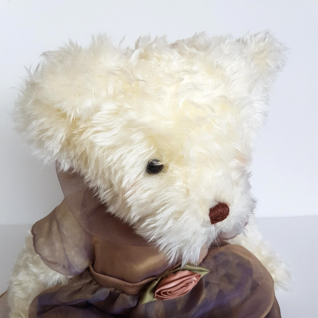 Russ CHLOE ROSE Teddy Bear 44cm Soft Toy Stuffed Animal Cute Dress Floppy Cuddly14