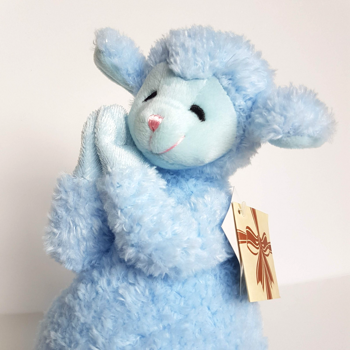 CA Australia LULLABY LAMB Blue MUSIC BOX Pray Plush 27cm Stuffed Animal Soft Toy1