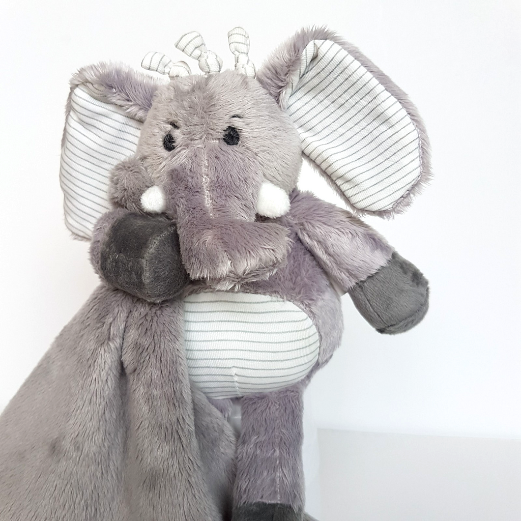 Ogilvies ELEPHANT Lovey Plush Comforter Security Blanket Soft Toy Stuffed Animal2