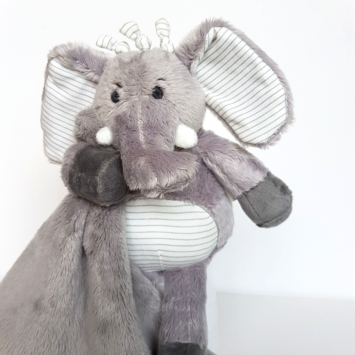 Ogilvies ELEPHANT Lovey Plush Comforter Security Blanket Soft Toy Stuffed Animal2