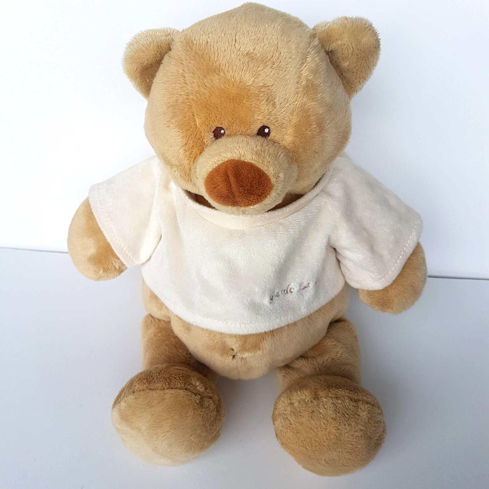 GARDO BABY Plush BEAR Lovey 37cm Plush Cream Stuffed Animal Soft Toy Comfort4