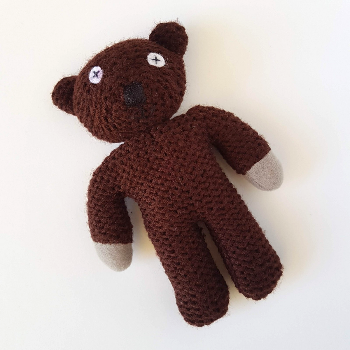 MR BEAN TEDDY BEAR 17cm Soft Toy Plush NO TAGS Stuffed Animal Knit Small TV Cute0