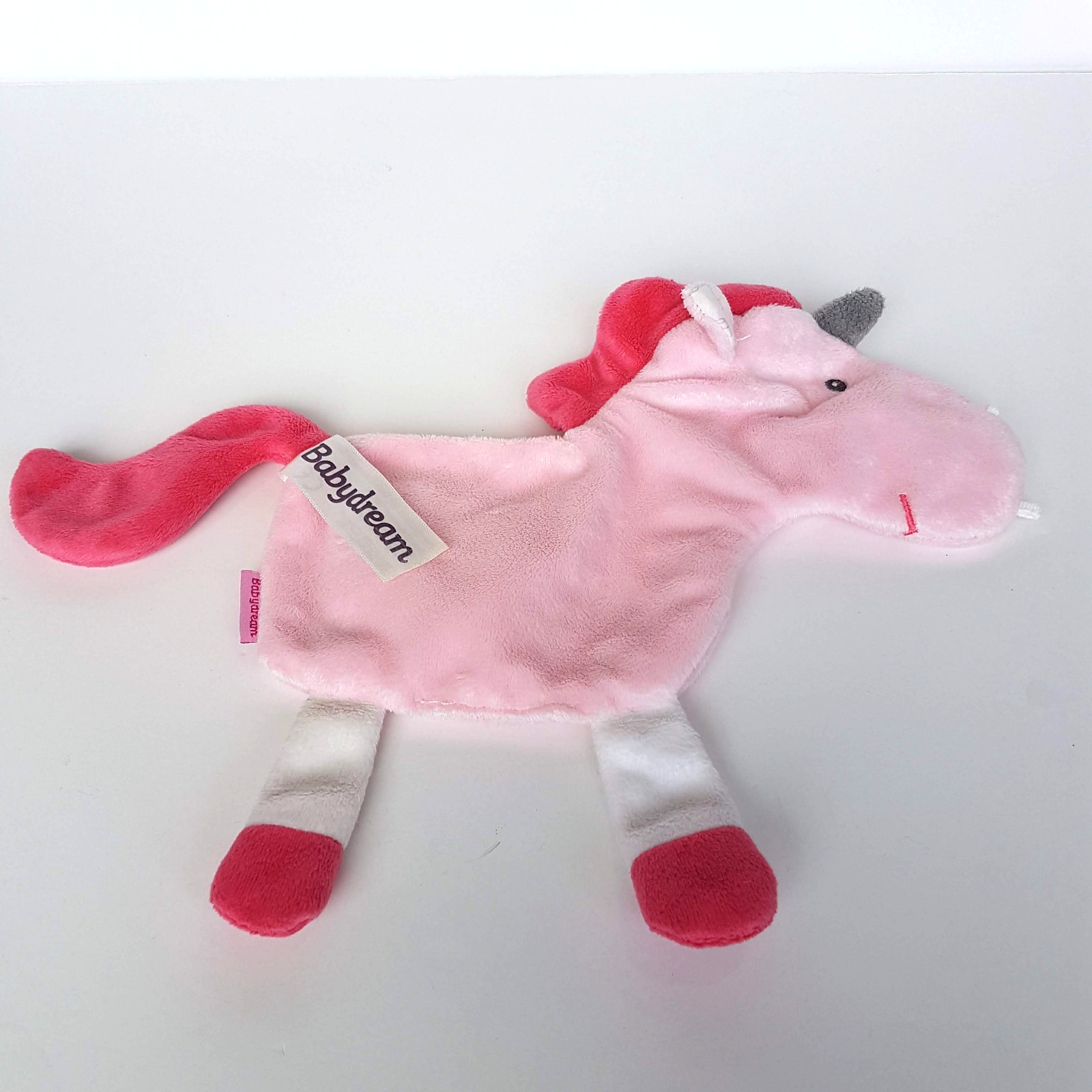 Babydream PINK UNICORN Baby Lovey Security Blanket Plush Comforter Soft Toy Star4