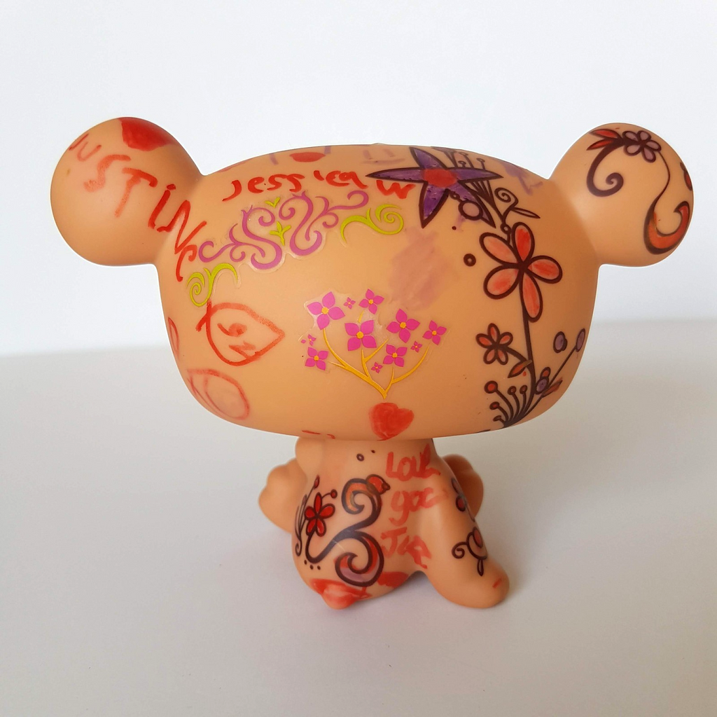 Littlest Pet Shop JUMBO BEAR 2008 Bobblehead 10.5cm Plastic Animal Figure Toy4