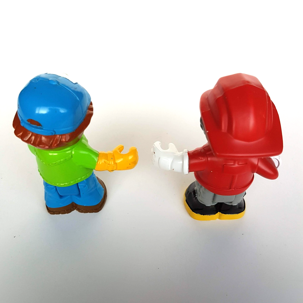 Little People POSEABLE FIRE FIGHTER RECYCLER RYAN Doll Figures Fisher Price Toy5