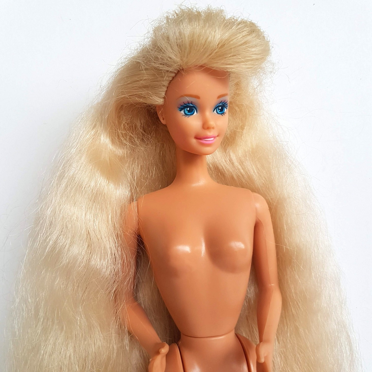 Vintage TOTALLY HAIR BARBIE Fashion Doll 29cm NUDE Collectible Long Hair Doll2