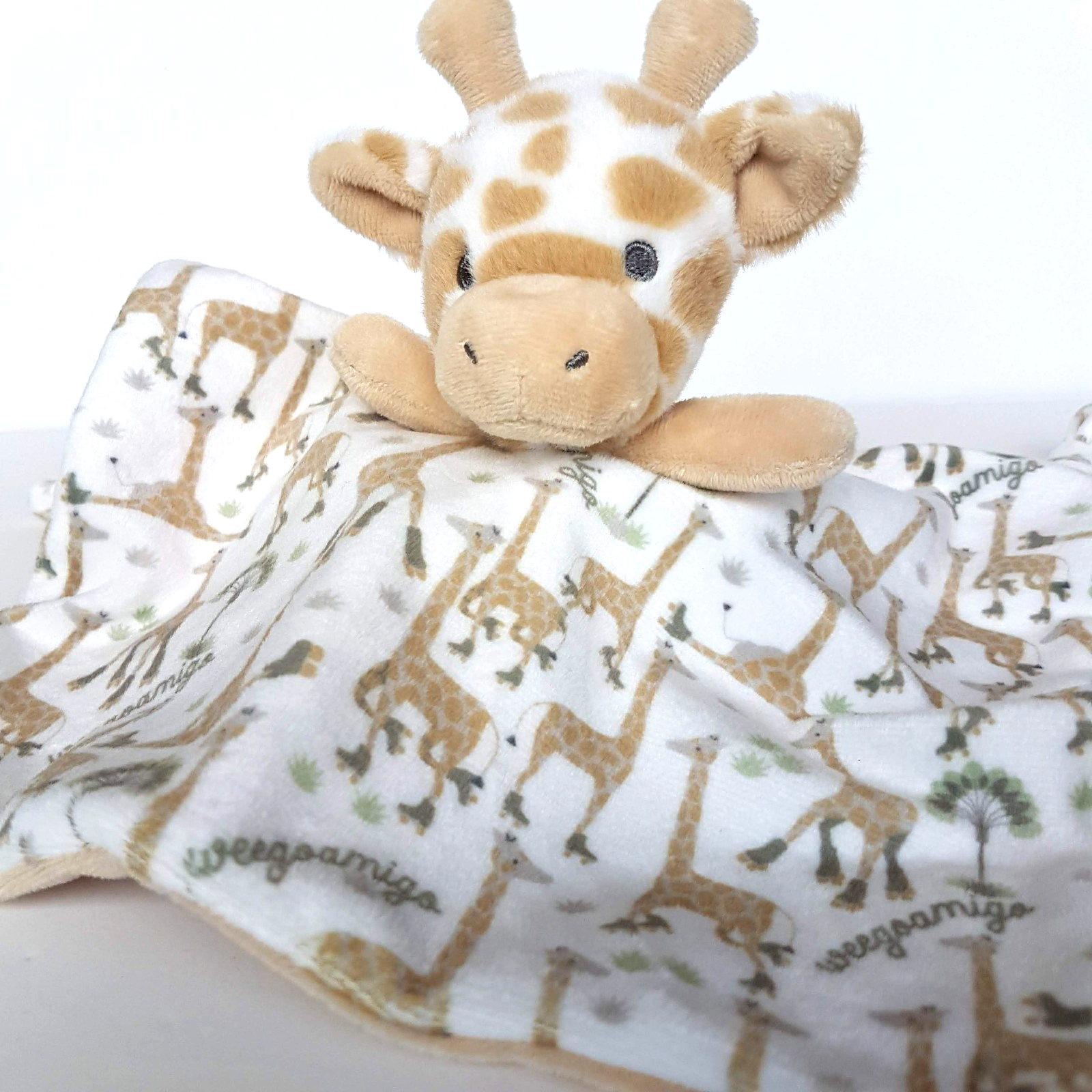 Weego Amigo GIRAFFE Baby Lovey Comforter Security Blanket Baby Sleep Soft Toy1