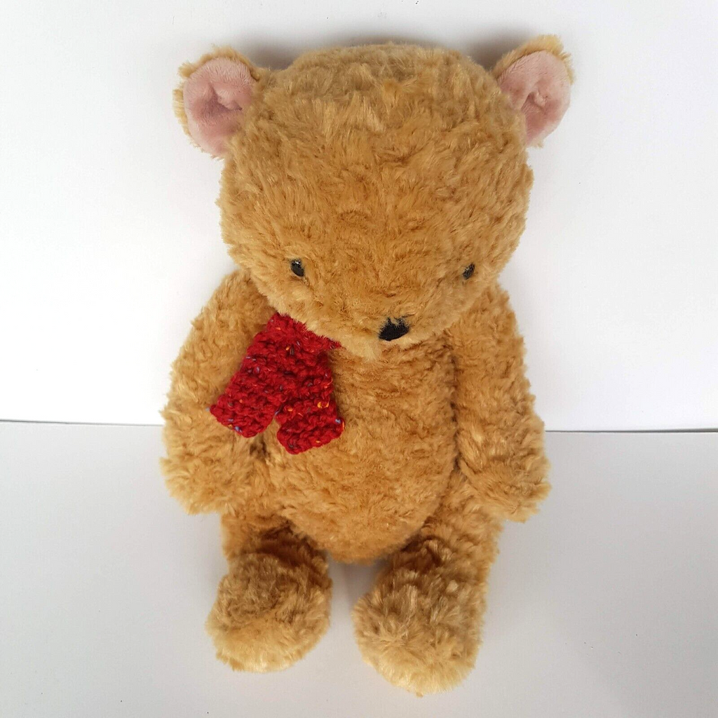 Tiger Tribe TEDDY BEAR Plush 30cm Stuffed Animal Super Soft Toy Red Scarf Cuddly5
