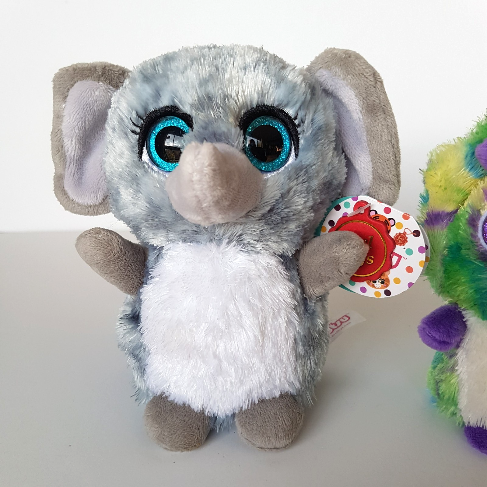 Mini Motsu ERNEST & TROY Rhino Elephant Plush TAGS Stuffed Animal Soft Toy Small1