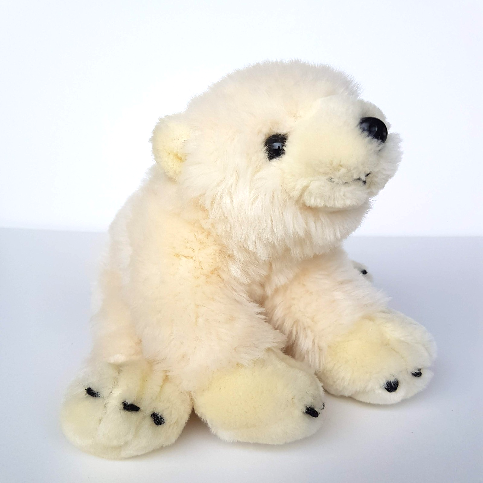 Sea World WHITE POLAR BEAR 19cm Stuffed Animal 2008 Arctic Bear Soft Toy Cute5