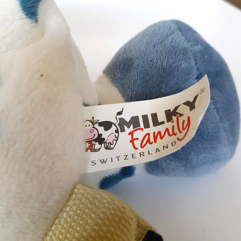 Rare MILKY FAMILY SWITZERLAND BACKPACK Cow Plush Stuffed Animal Soft Toy Bag11