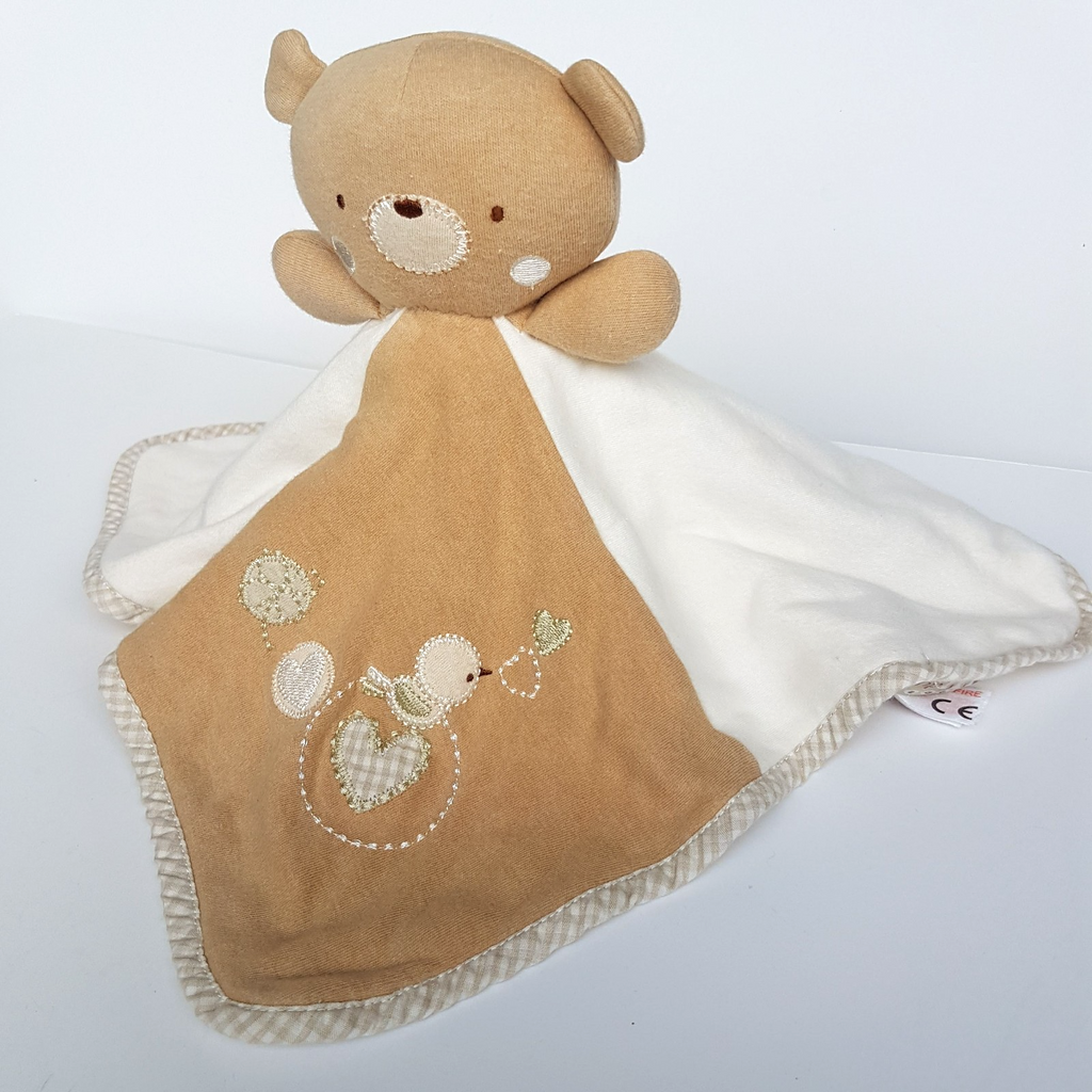 NP Baby TEDDY BEAR LOVEY Plush Security Blanket Comforter Brown Animal Soft Toy3